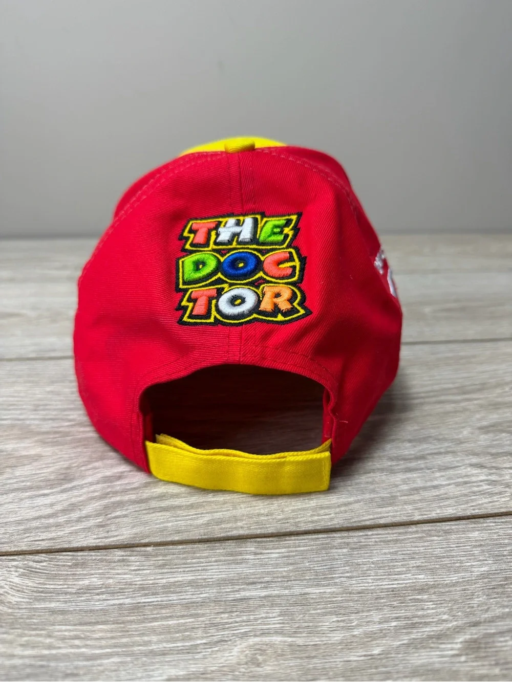 Valentino Rossi Red and Yellow VR46 x Ducati Corse The Doctor Moto GP Cap Hat
